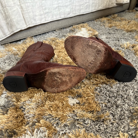 Tecovas Men’s Nolan Boots! Lizard Skin, Bourbon Color, 10.5 D-Average - Picture 8 of 12